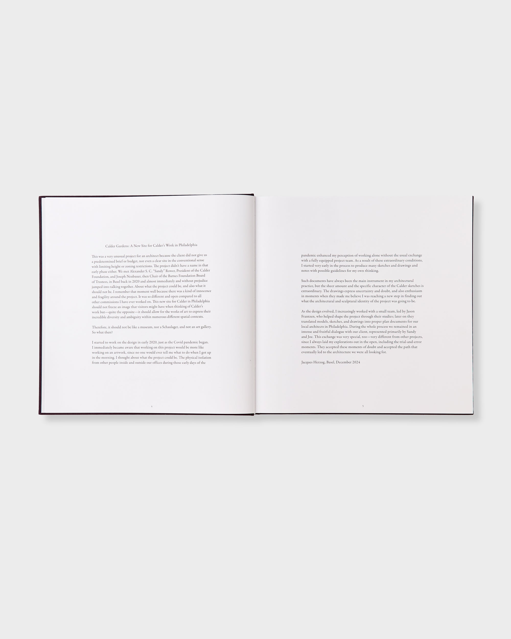 Calder Gardens: Drawings and Texts by Jacques Herzog