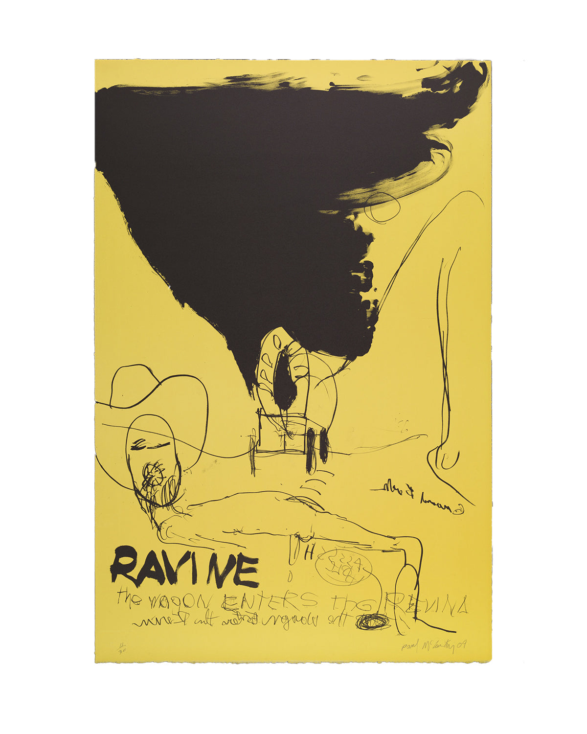 Paul McCarthy: Untitled 16 (Ravine, The Wagon Enters The Revina, Yellow)
