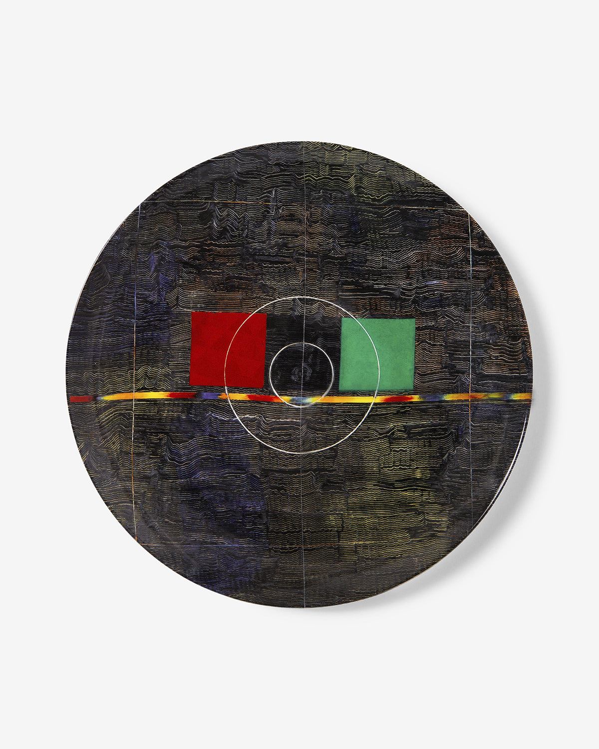 Jack Whitten 'Red, Black, Green' Plate