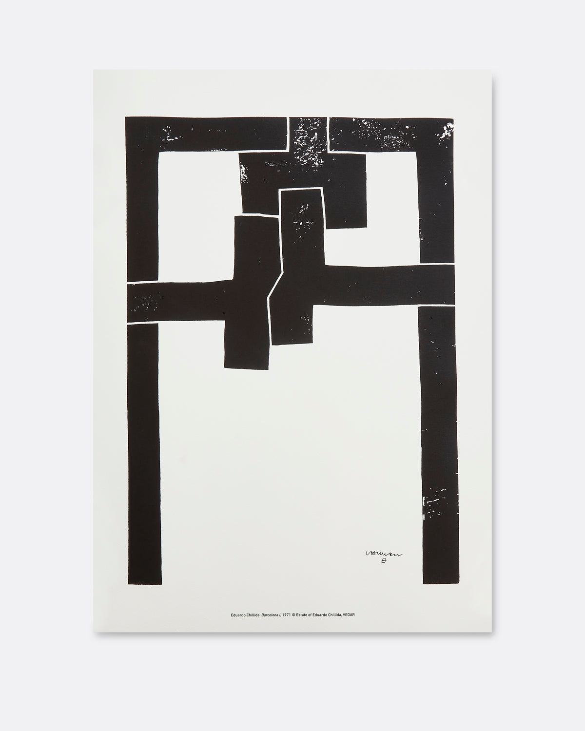 Eduardo Chillida Silkscreen Print Barcelona
