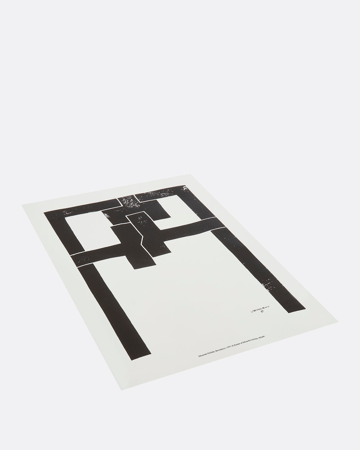 Eduardo Chillida Silkscreen Print Barcelona