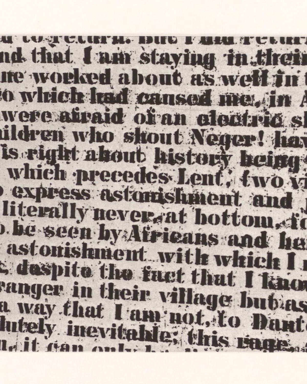 Glenn Ligon: Extract