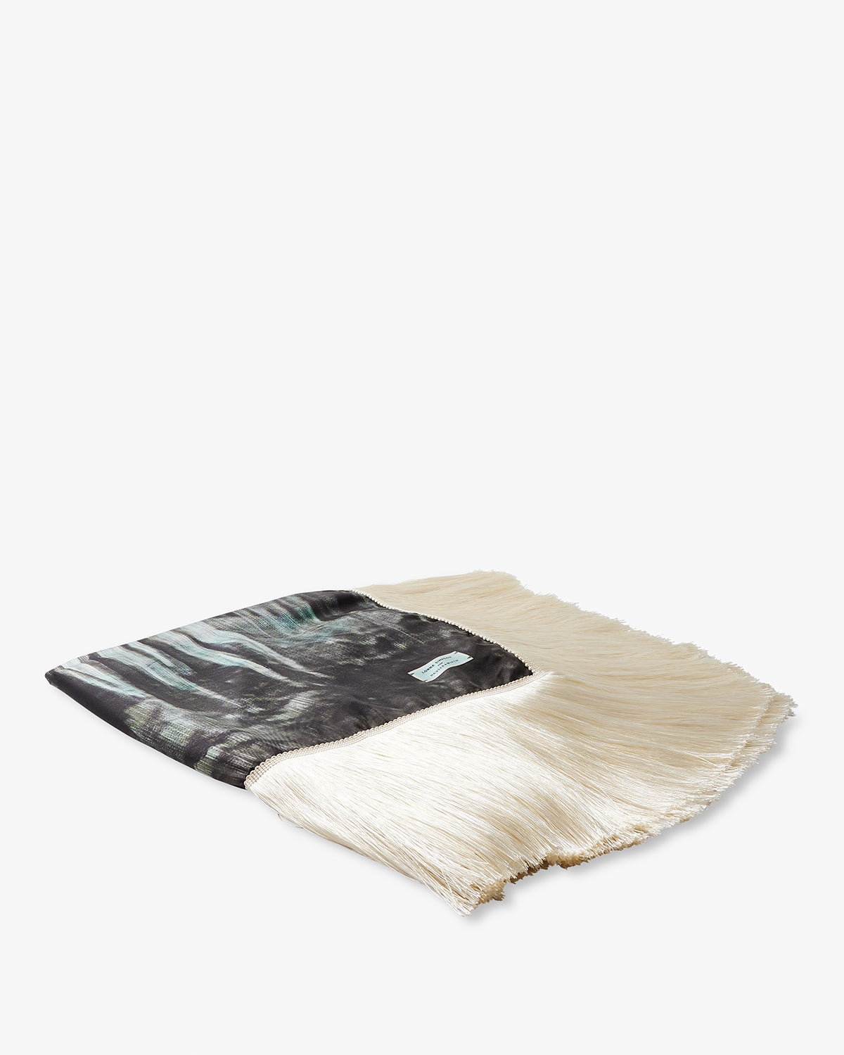 Lorna Simpson Large Silk Square Fringe Head On Ice 2