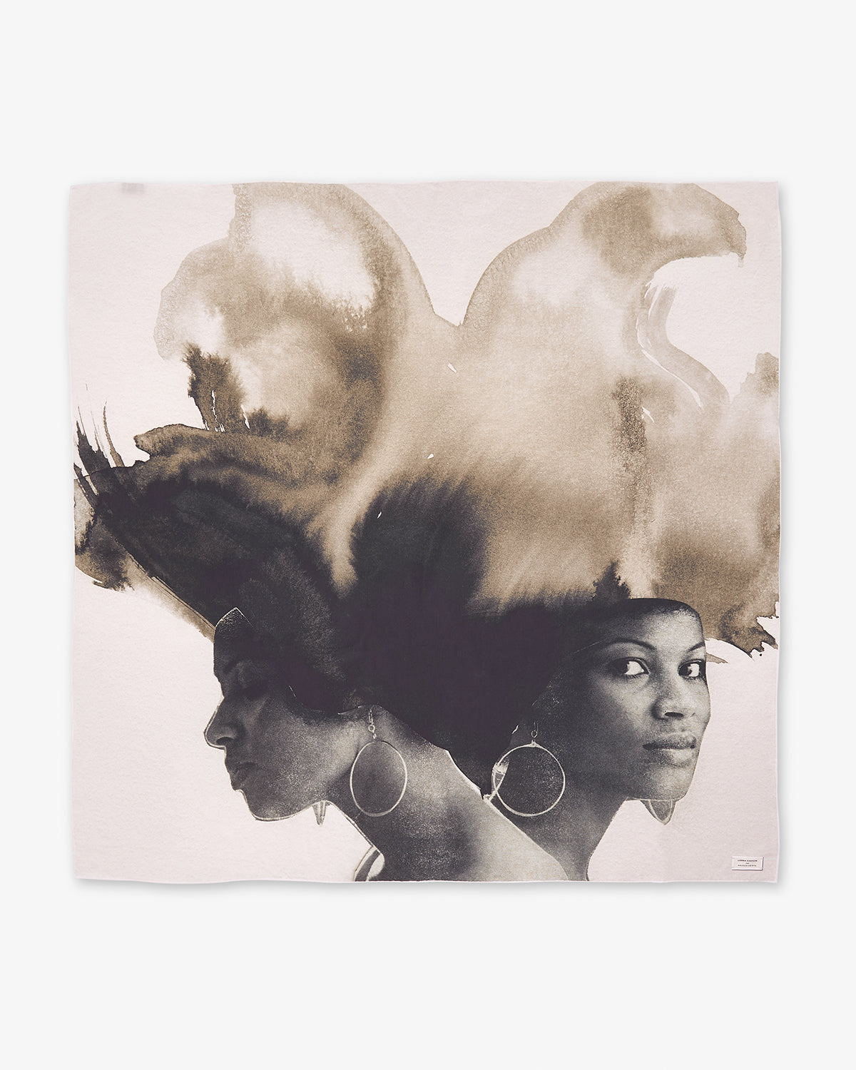 Lorna Simpson Large Silk Square Touching