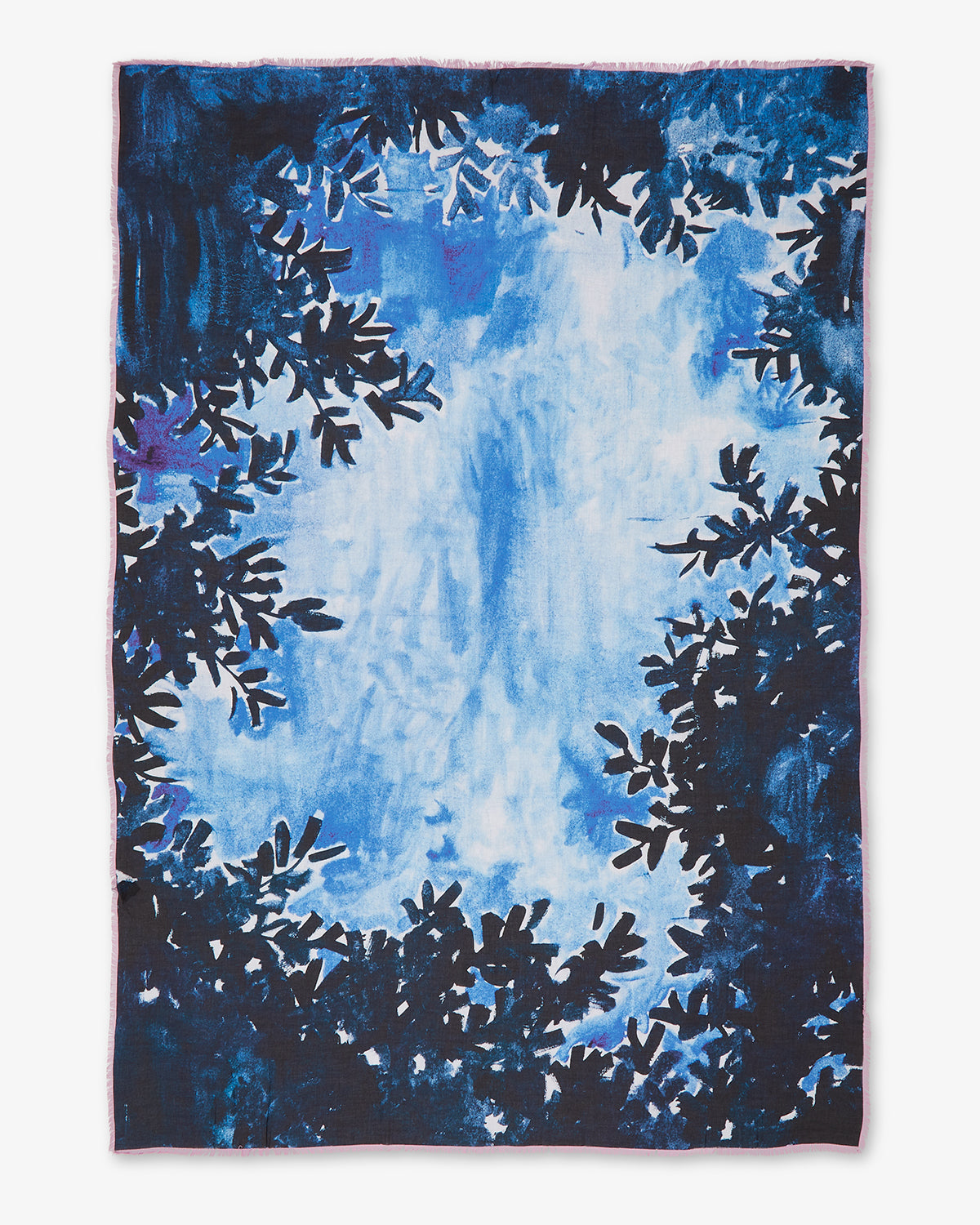 Zhang Enli Blue Tree Cashmere Wrap