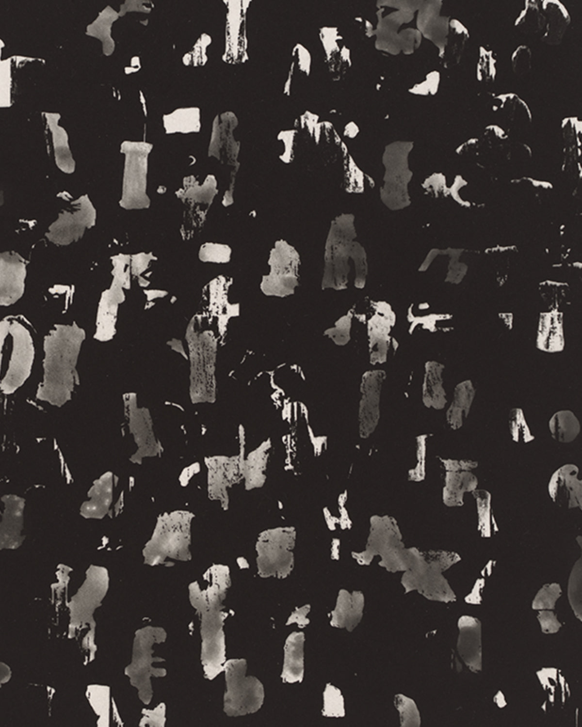 Glenn Ligon: A Crowded Field (reversed)