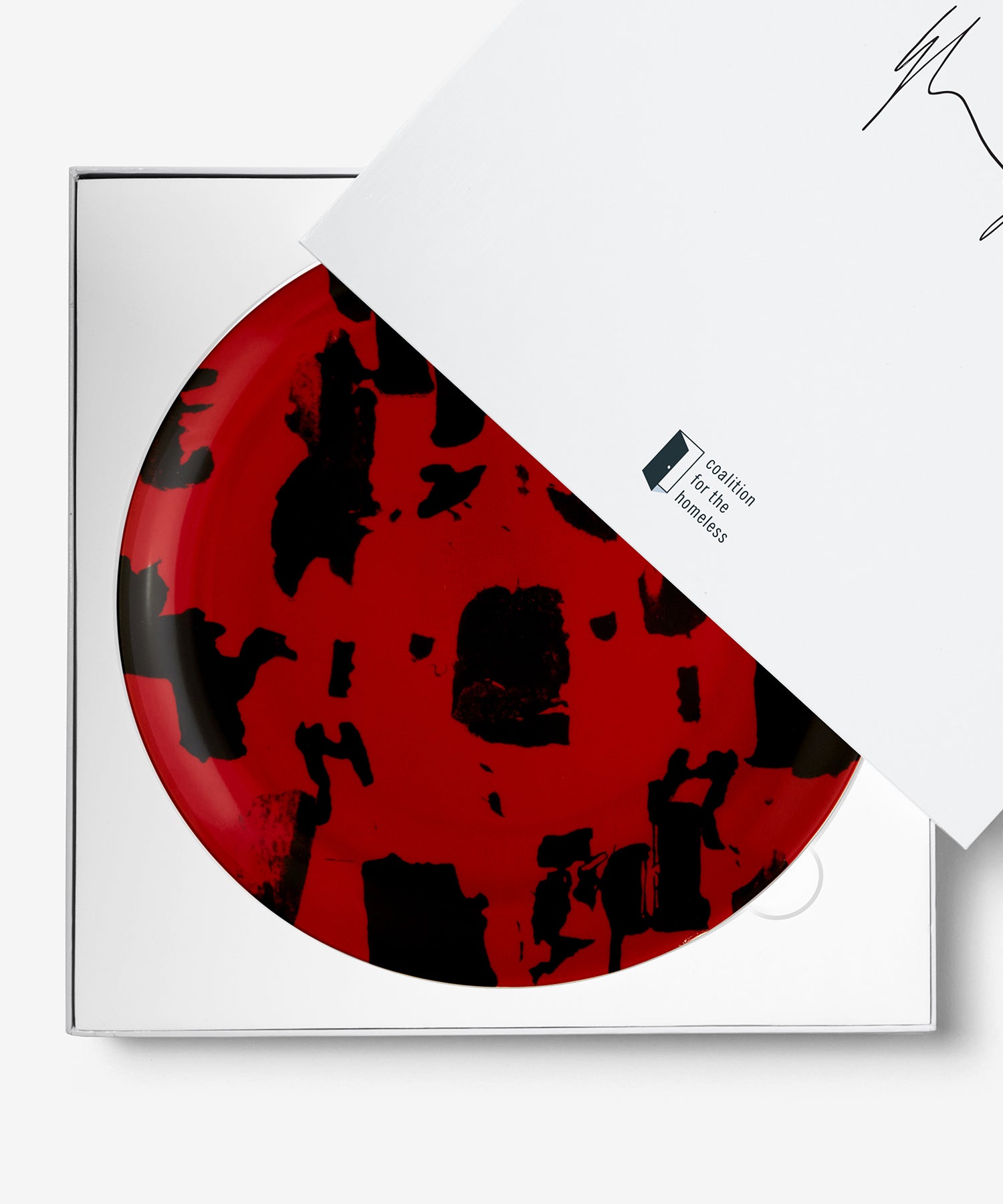 Glenn Ligon 'Debris Field (Red) #1' Plate