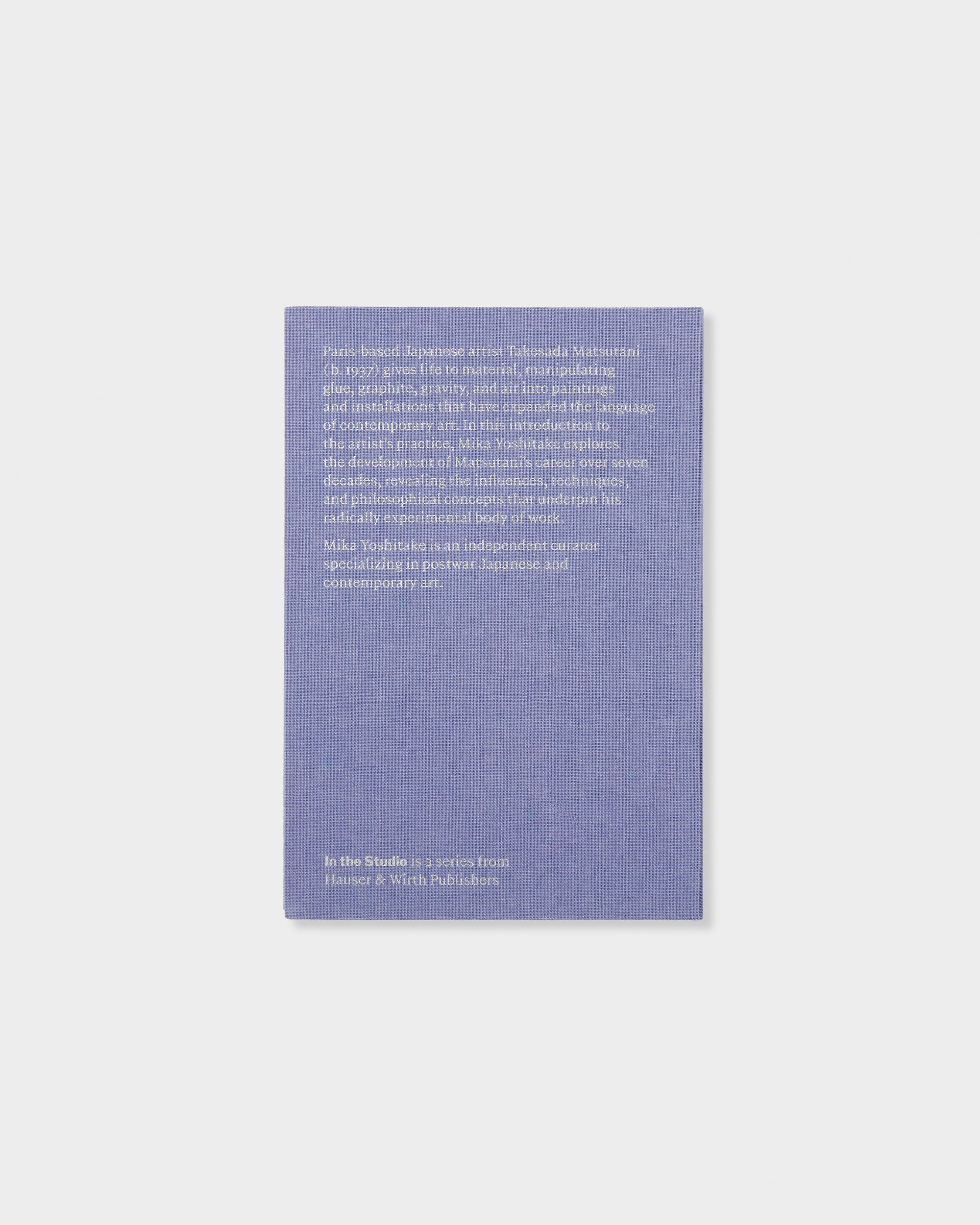 In the Studio: Takesada Matsutani