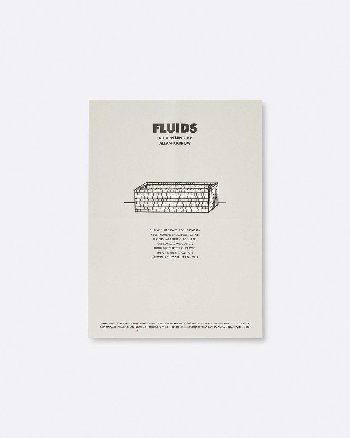 Allan Kaprow: Fluids Default Title