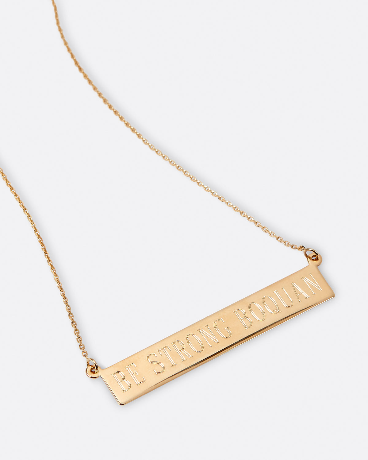 Mark Bradford Be Strong Boquan Necklace