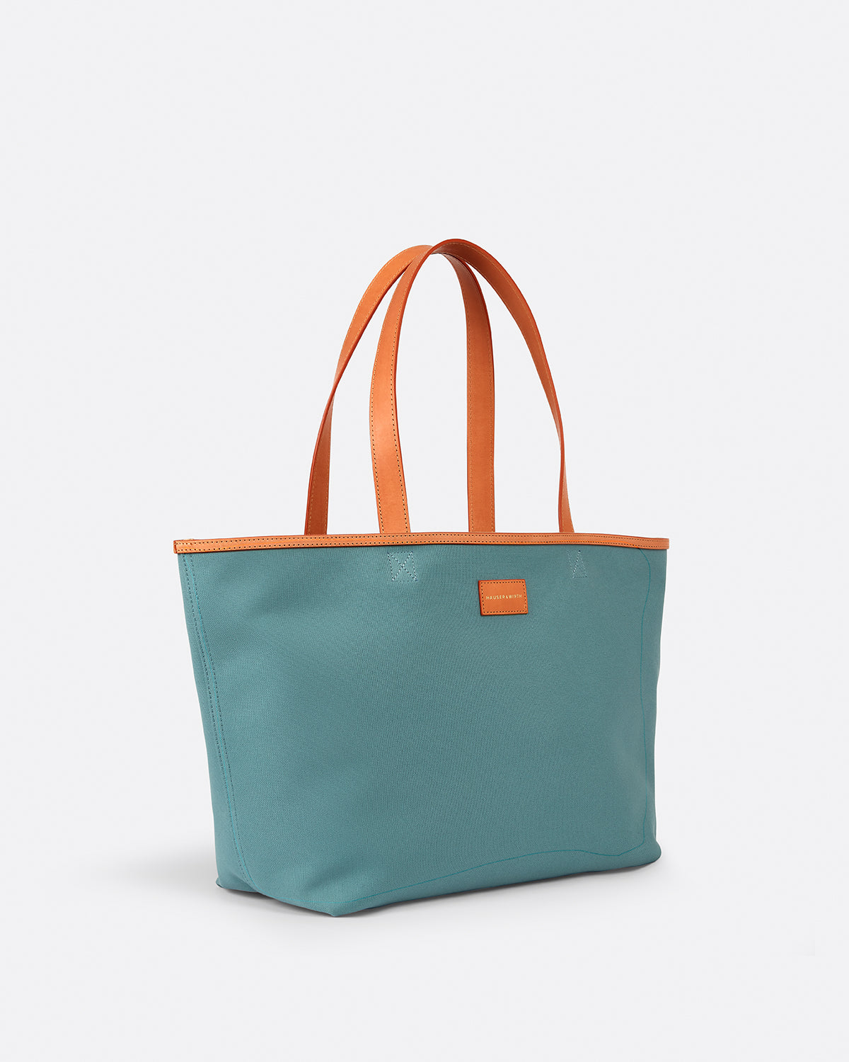 Mansur Gavriel Large Leather Tote - Blue Totes, Handbags - WGY43663
