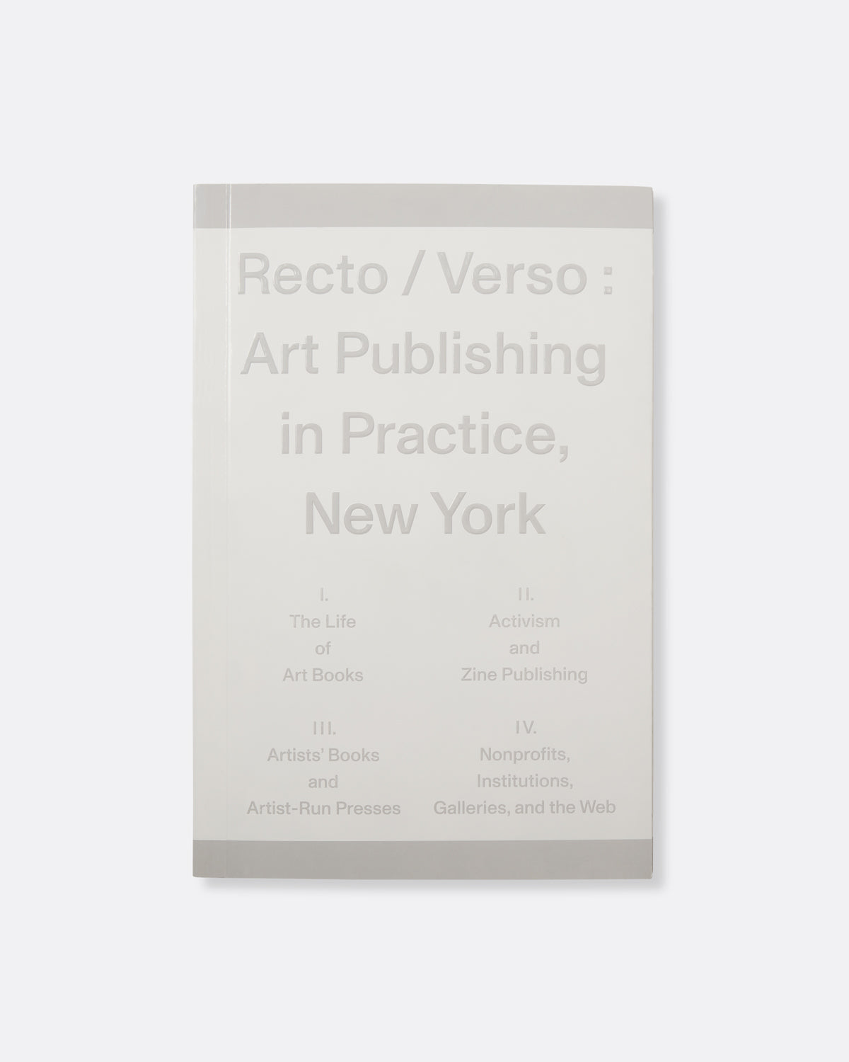 Recto Example Book Recto/Verso: Art Publishing in Practice