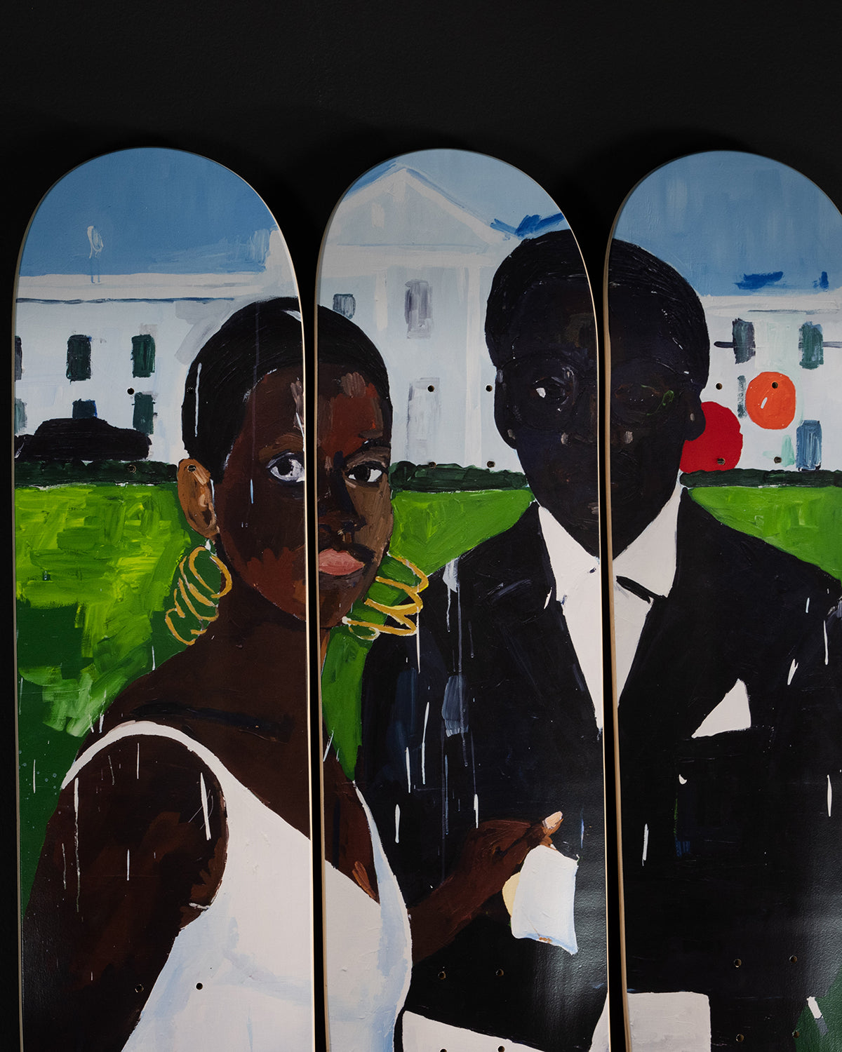 Henry Taylor Cicely and Miles Visit the Obamas Set of Skateboards